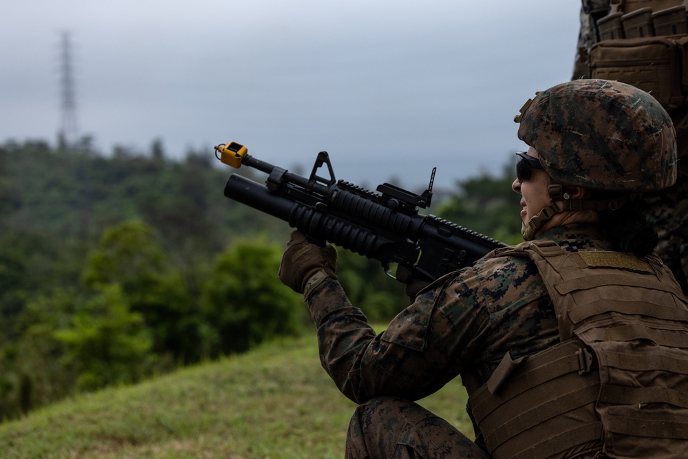 5th ANGLICO Ryukyu Hammer|M240 B Machine Gun and M203 Grenade Launcher Range
