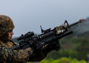 5th ANGLICO Ryukyu Hammer|M240 B Machine Gun and M203 Grenade Launcher Range