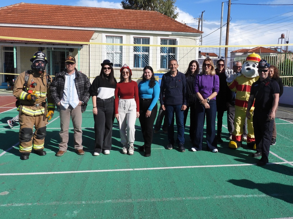 NSA Souda Bay Firefighters Present a Safety Brief at Local Schools