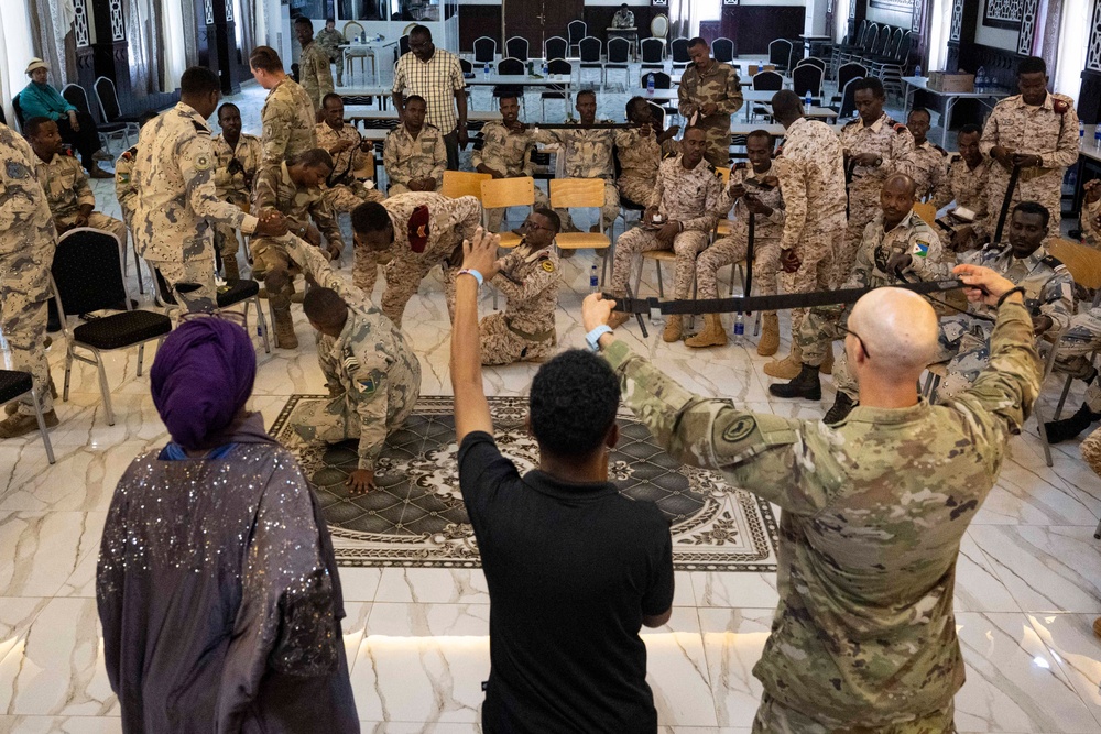 CJTF-HOA, Djiboutian service members prepare for Bull Shark 25-2
