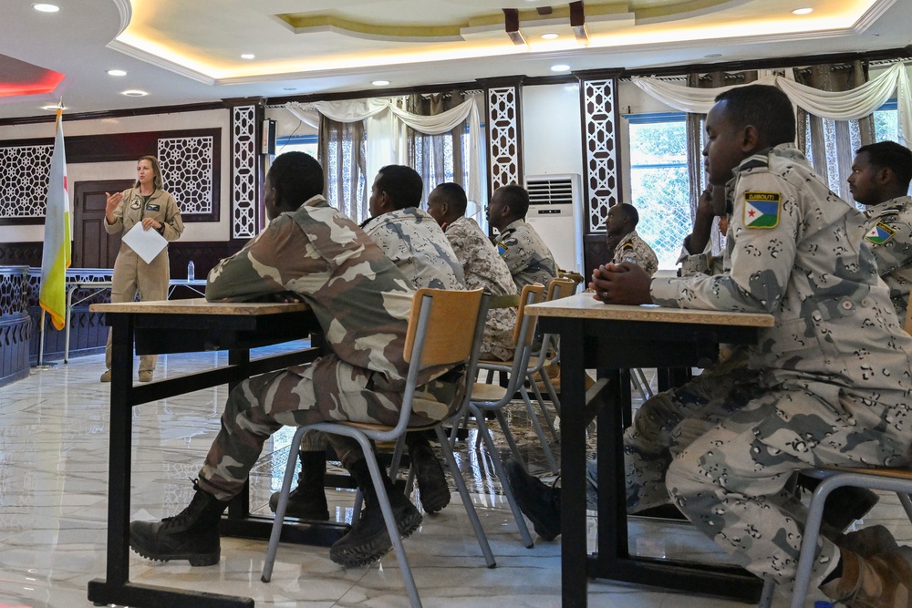 CJTF-HOA, Djiboutian service members prepare for Bull Shark 25-2