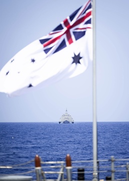 US and Australian Forces Conduct Joint Sail
