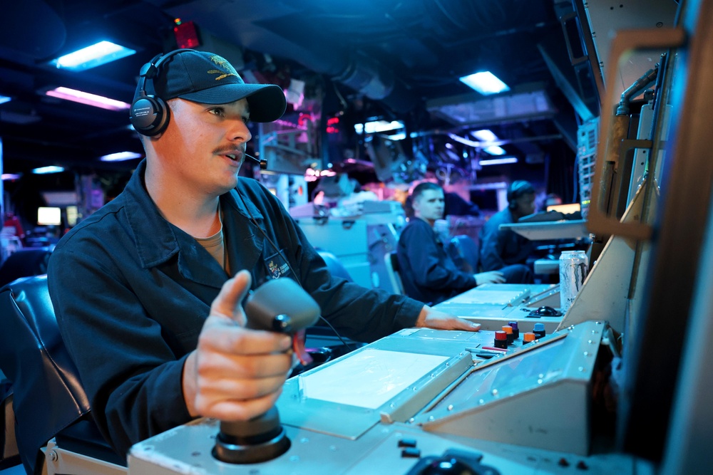 Sailor Assigned to USS Gravely Stands the Watch