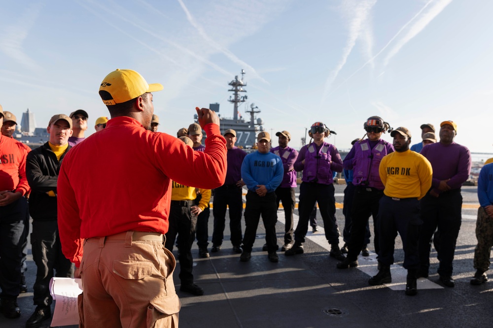 Kearsarge Sailors Conduct Flight Deck Firefighting
