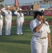NAS Pensacola Chief Sings National Anthem at Navy Days Night Baseball Game