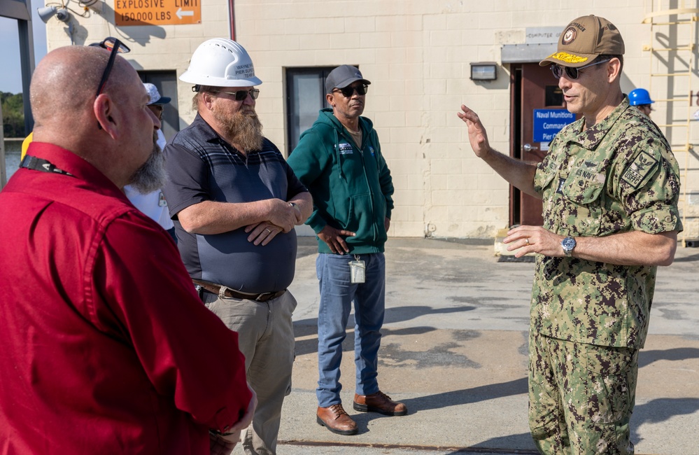 VADM Gumbleton Fleet Unit Visit to Naval Weapons Station Yorktown