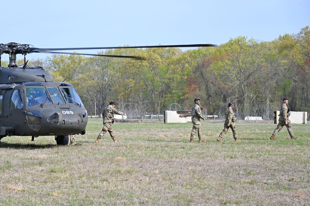 Joint Base McGuire-Dix-Lakehurst- ROTC. TAC 03 air assault training. April 25, 2025