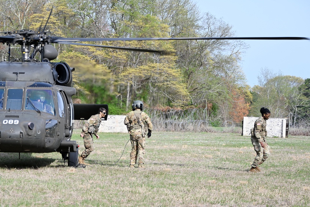 Joint Base McGuire-Dix-Lakehurst- ROTC. TAC 03 air assault training. April 25, 2025