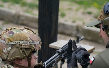 U.S. Soldiers and Polish soldiers compete in marksmanship