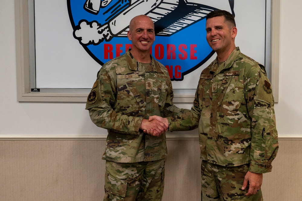CMSAF David Flosi visits Tyndall AFB