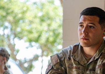 Tampa Bay Lightning Owners Doug Ostrover and Marc Lipschultz connect with MacDill service members