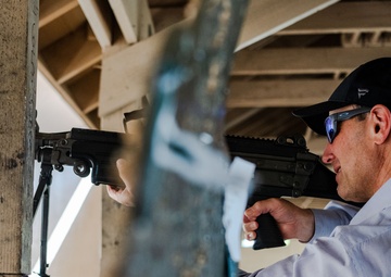 Tampa Bay Lightning Owners Doug Ostrover and Marc Lipschultz connect with MacDill service members