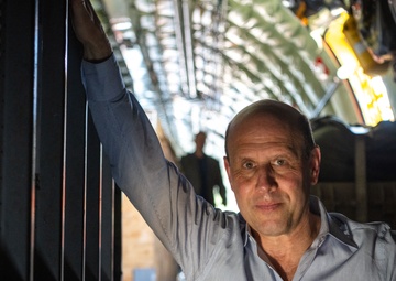 Tampa Bay Lightning Owners Doug Ostrover and Marc Lipschultz connect with MacDill service members