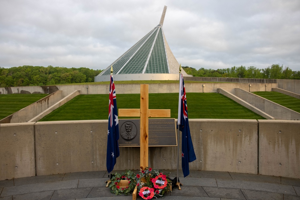 Australian and New Zealand Army Corps hold memorial ceremony at the National Museum of the Marine Corps