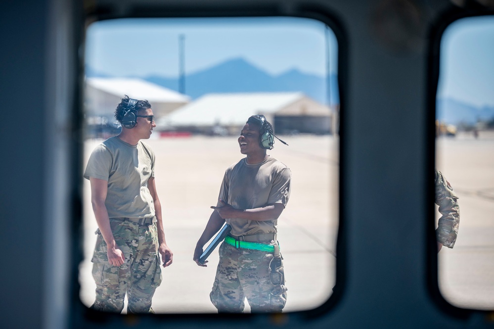 55th Rescue Generation Squadron preflight checks