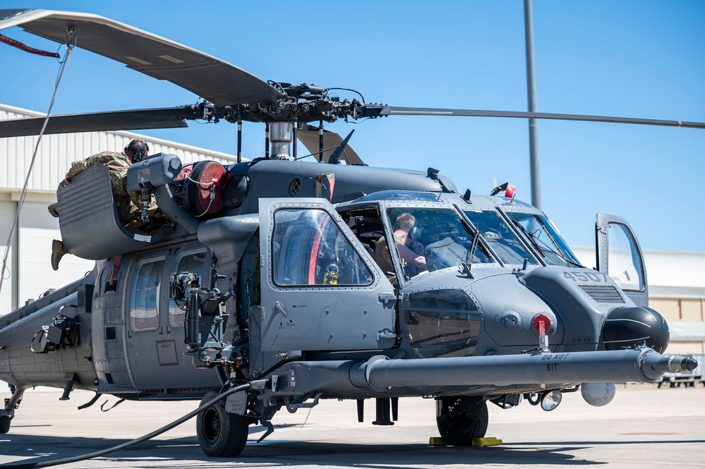 55th Rescue Generation Squadron preflight checks