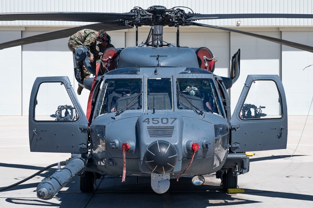 55th Rescue Generation Squadron preflight checks