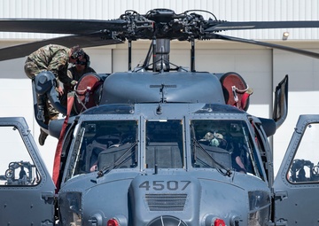 55th Rescue Generation Squadron preflight checks