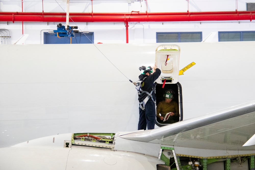 Grey Knights and Totems Conduct Aircraft Inspection