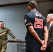 Washington Nationals player, James Wood, visits the pentagon
