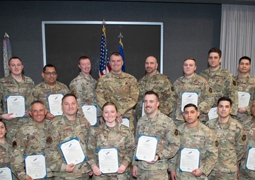 434th ARW inducts 67 NCOs and SNCO