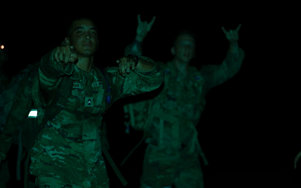 Marching through midnight: Service Members tackle the Norwegian Foot March