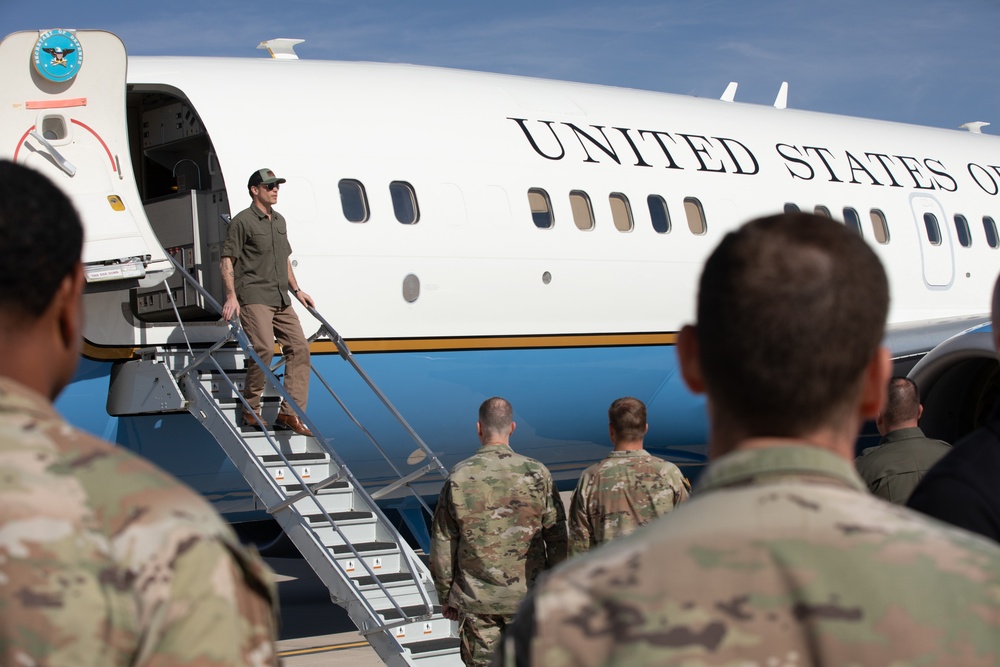 Secretary of Defense tours the National Defense Area