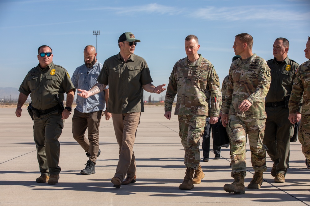 Secretary of Defense tours the National Defense Area