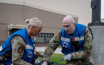 Team McConnell and Wyoming Air National Guard respond to an exercise