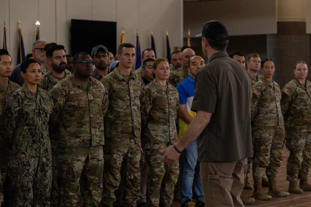 Secretary of Defense tours the National Defense Area