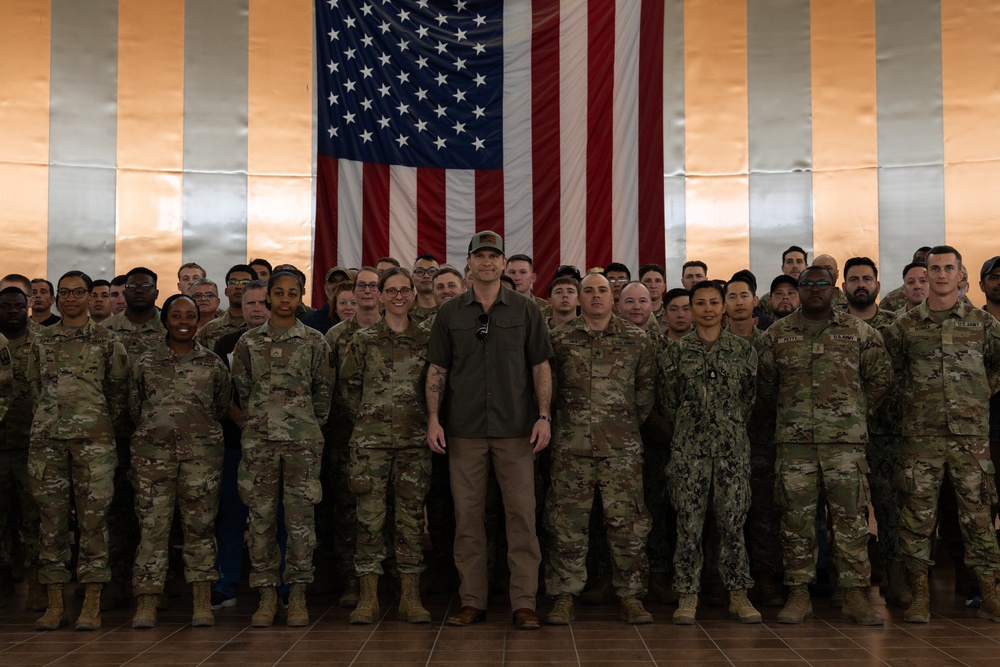 Secretary of Defense tours the National Defense Area