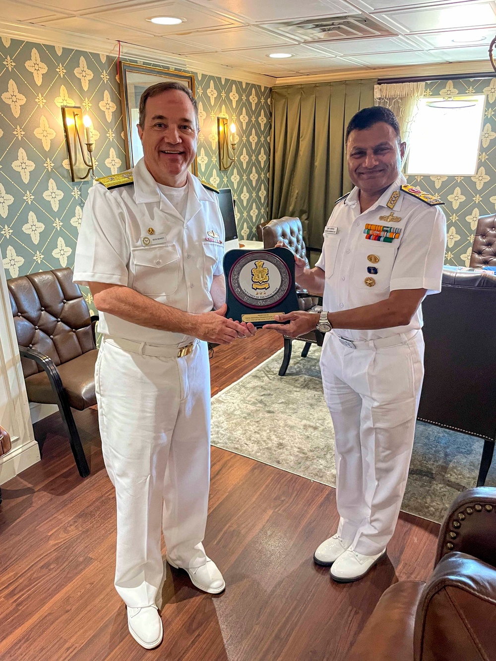 Abraham Lincoln hosts Indian Vice Chief of Naval Staff