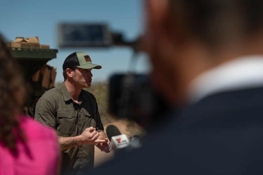 Secretary of Defense tours the National Defense Area