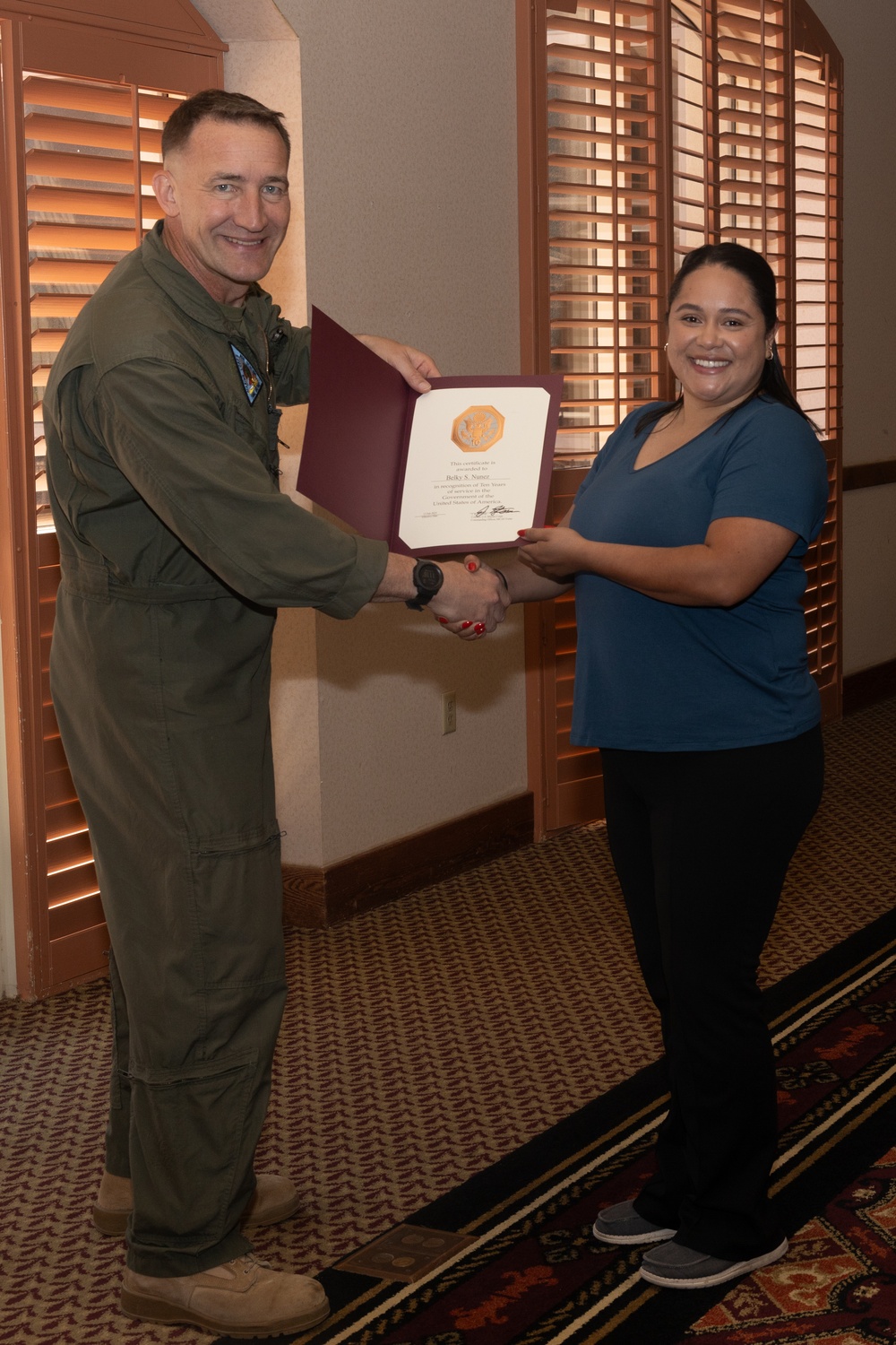 MCAS Yuma Civilians Awarded for Their Years of Service