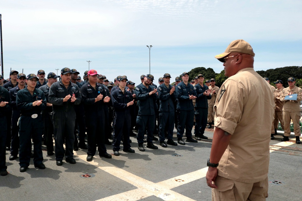 USS Frank E. Petersen Jr. (DDG 121) Awarded the 2024 Battle Effectiveness &quot;E&quot; Award