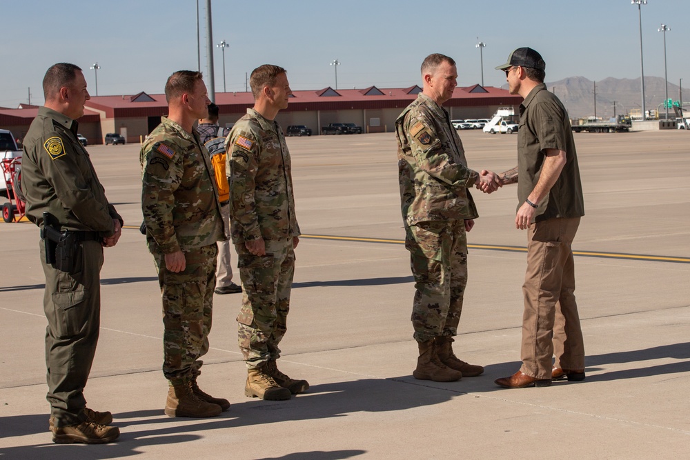 Secretary of Defense tours the National Defense Area