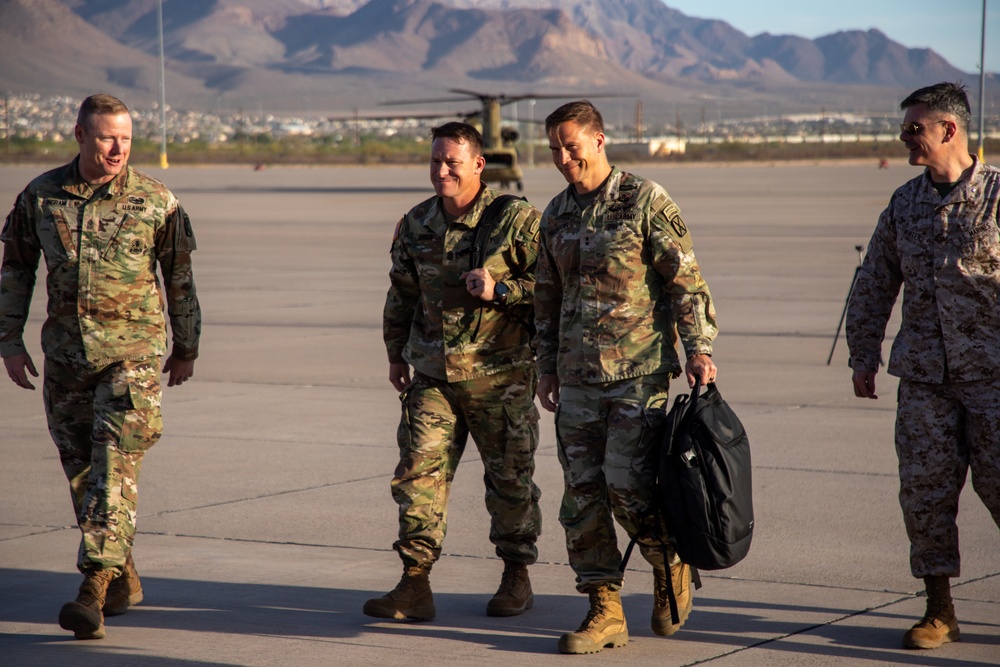 Secretary of Defense tours the National Defense Area