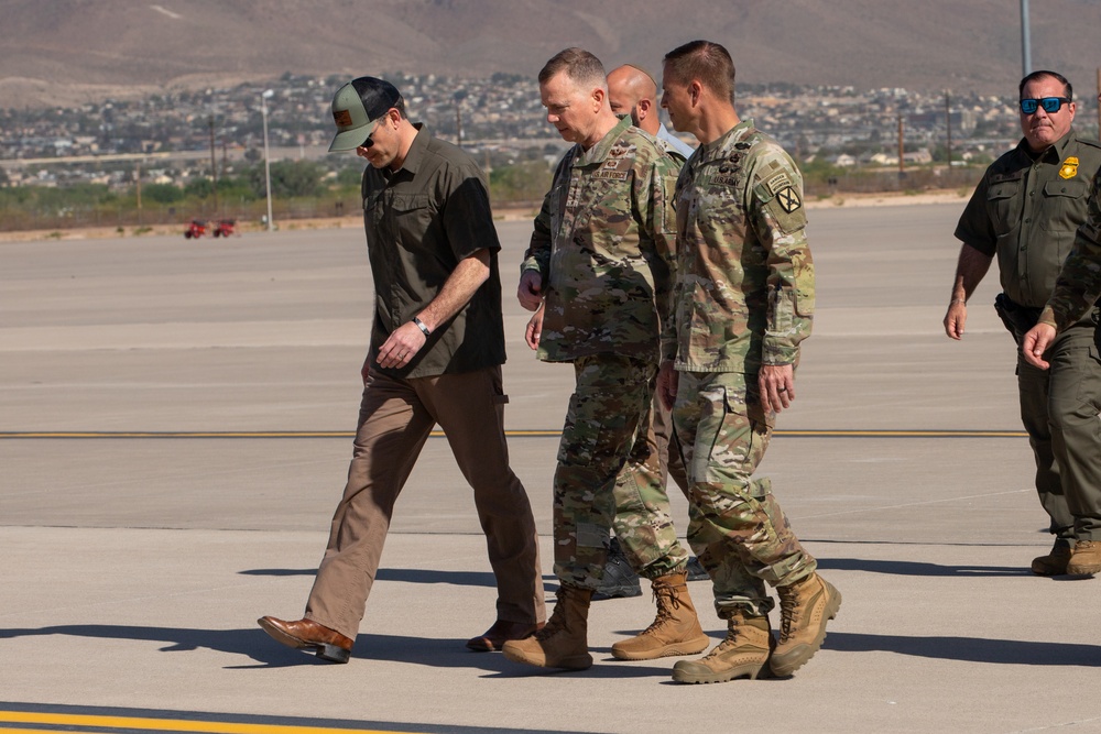 Secretary of Defense tours the National Defense Area