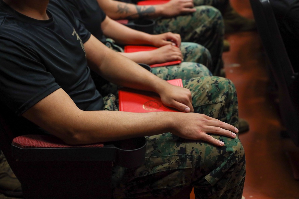 Graduation Day: Martial Arts Instructor course 54-25 graduates at MCBH
