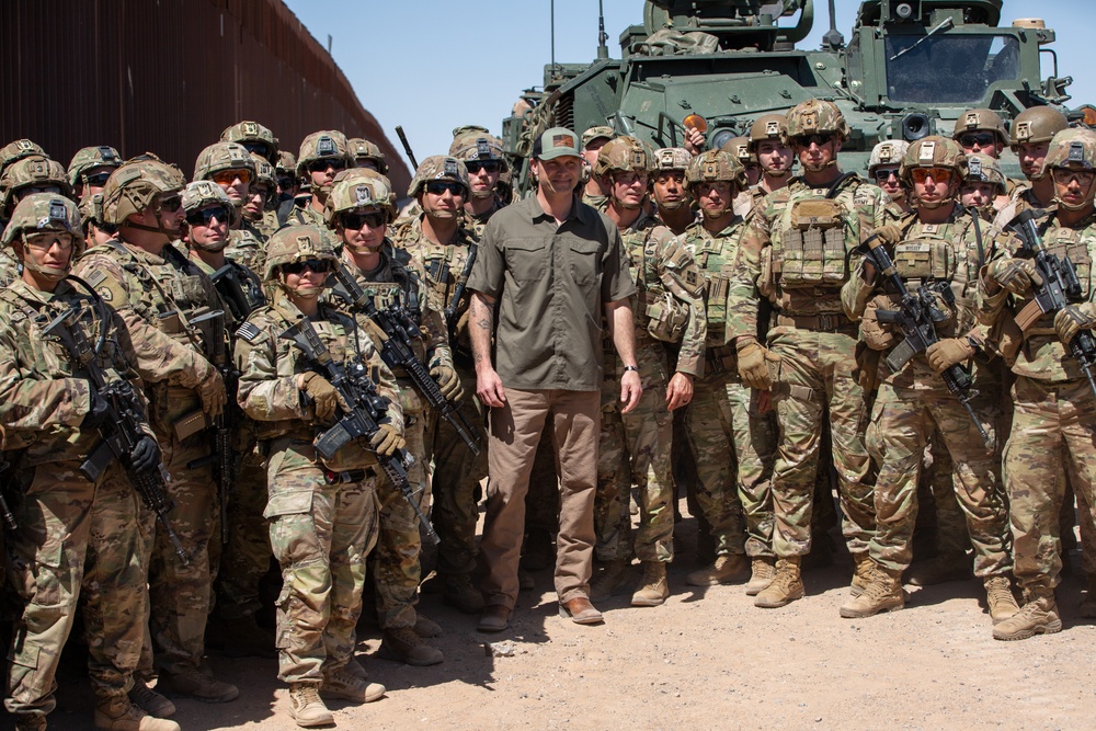 Secretary of Defense tours the National Defense Area
