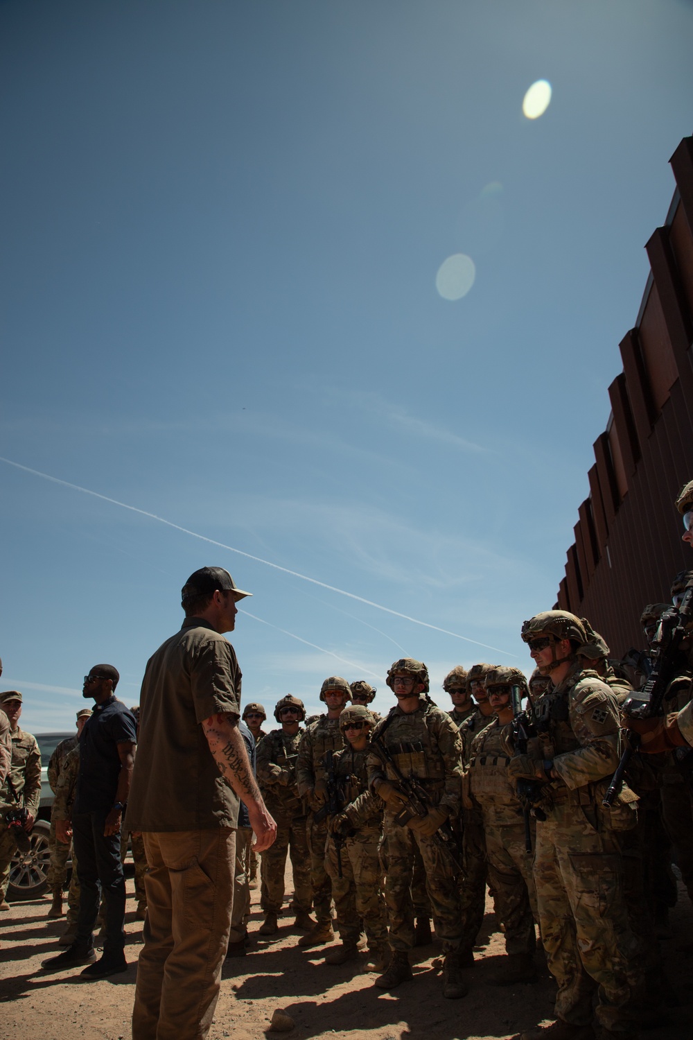 Secretary of Defense tours the National Defense Area