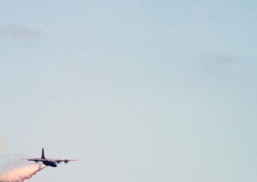 146th Airlift Wing Perform MAFFS Water Drop 2025