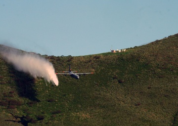 146th Airlift Wing Perform MAFFS Water Drop 2025