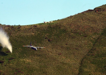 146th Airlift Wing Perform MAFFS Water Drop 2025