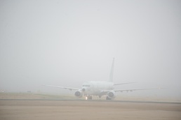 Aircraft 432 returns after a MDA mission flight