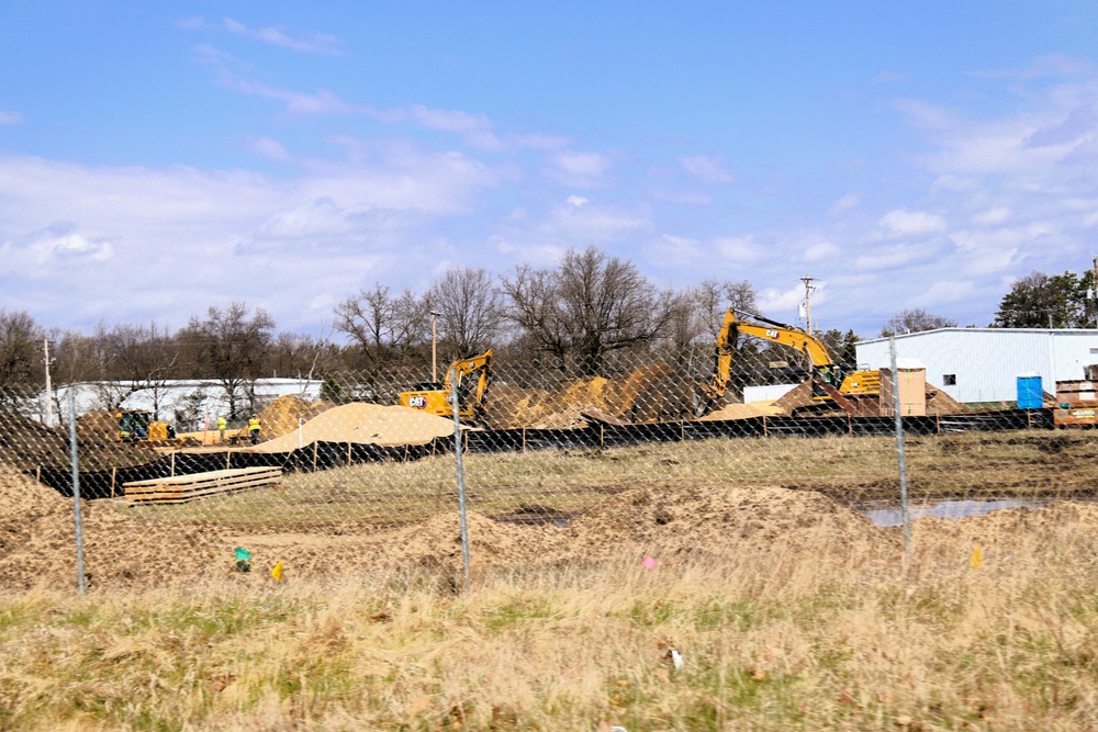 Work on $55.75 million Collective Training Officers Quarters Project at Fort McCoy as April continues