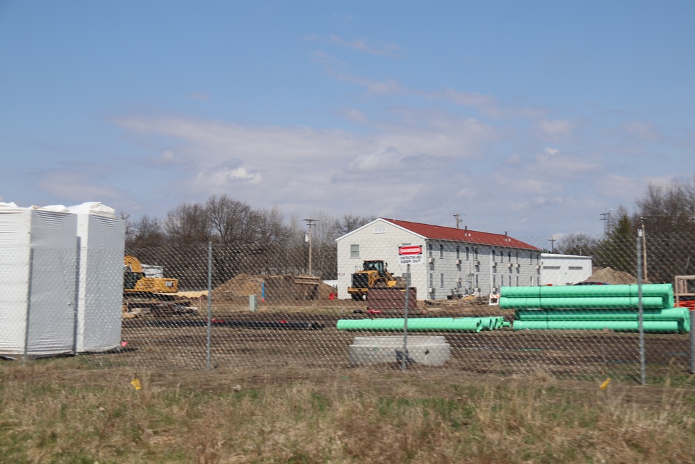 Work on $55.75 million Collective Training Officers Quarters Project at Fort McCoy as April continues
