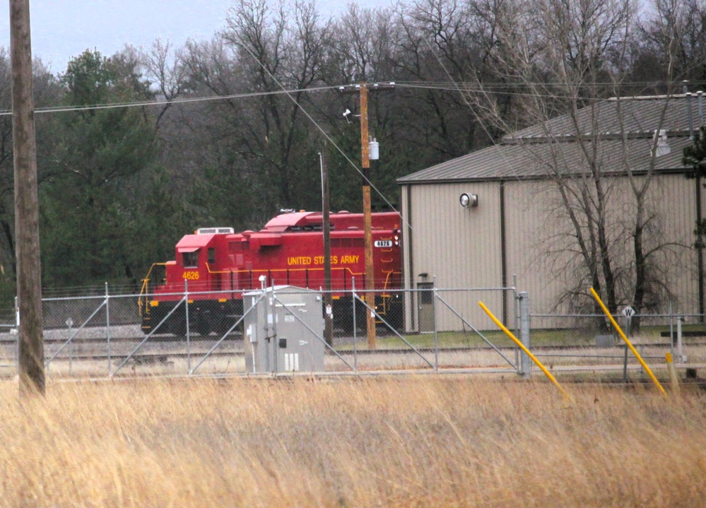 Army locomotive at Fort McCoy