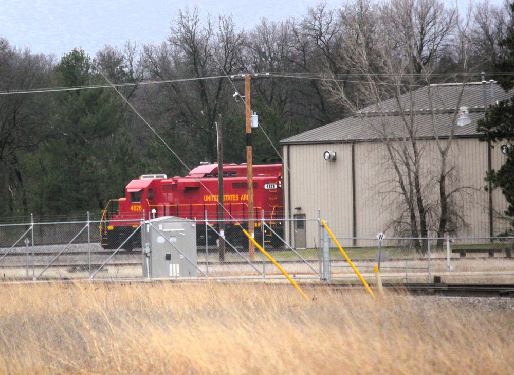 Army locomotive at Fort McCoy
