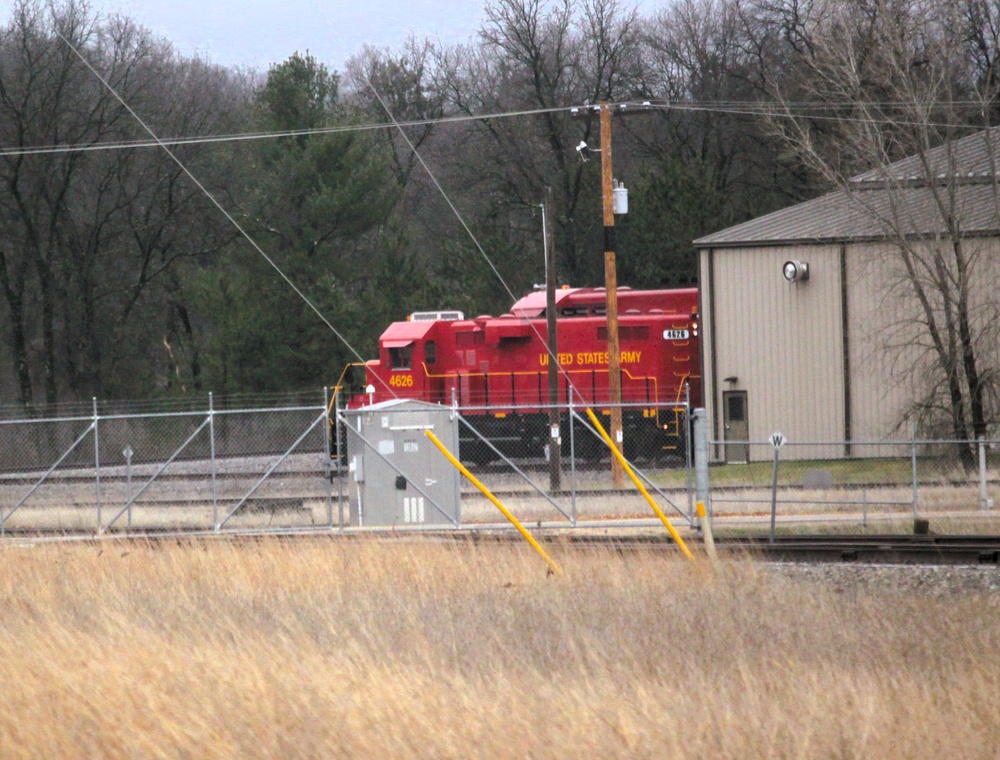 Army locomotive at Fort McCoy